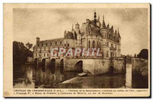 Old Postcard Chateau De Chenonceau Advertisement Industry boutonniere Avenue ...