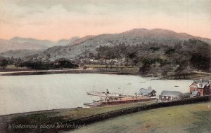 WINDERMERE ENGLAND~ABOVE WATERHEAD-SHIP~FRITH TINTED PHOTO POSTCARD