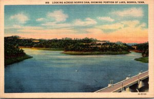 Tennessee Looking Across Norris Dam Showing Portion Of Lake Norris Curteich