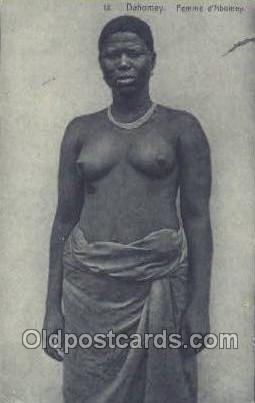 Dahomey Femme dAbomey African Nude Unused 