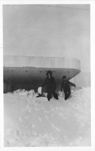 Postcard RPPC South Dakota Wall Blizzard 1949 Wall Drug 23-10995