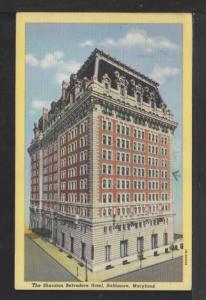 Sheraton Belvedere Hotel,Baltimore,MD Postcard 