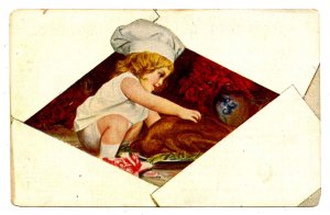 Child Chef -  Artist: Chantecler     **RARE FIND (Advertisement on Back)