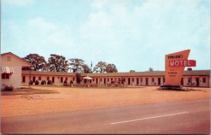 Postcard Vinson's Motel U.S. 82 and 231 in Montgomery, Alabama