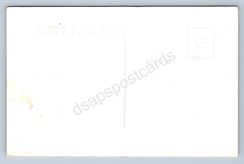 J90/ Preston Minnesota RPPC Postcard c1950s Court House Square Store 363