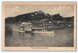 c1940's Ehrenbreitstein Fortress Koblenz Germany Unposted Vintage Postcard