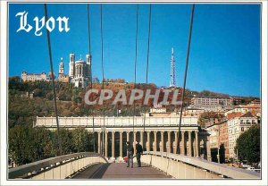 Postcard Modern Lyon Basilica of Our Lady of Fourviere Courthouse
