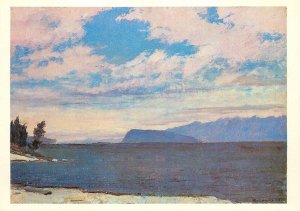 Russia Baikal lake lot of 16 fine art scenic postcards