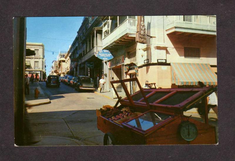 PR Street Scene San Juan PUERTO RICO Postcard PC El Siglo Store