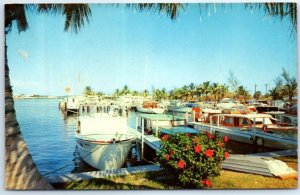 Postcard - Pompano Beach Yacht Basin - Pompano Beach, Florida