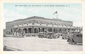 Washington North Carolina Bay View Hotel on the Pamlico Vintage Postcard AA37495