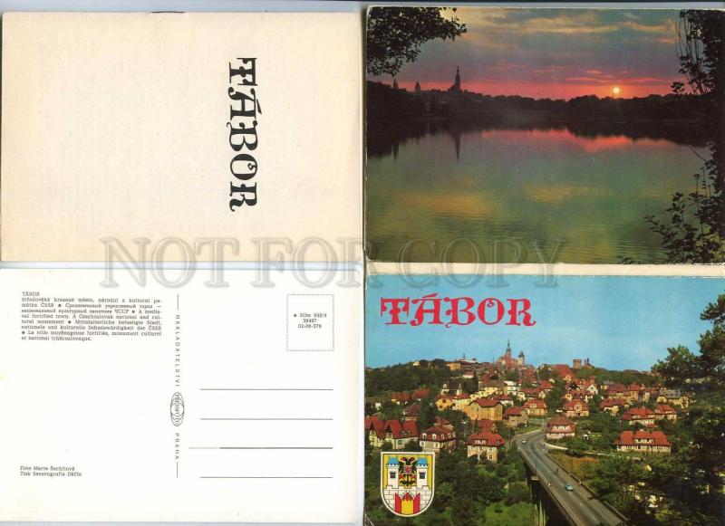 239758 Czechoslovakia TABOR SET of 12 postcards in COVER