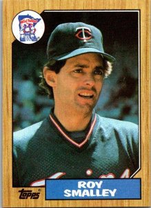 1987 Topps Baseball Card Ron Smalley Texas Rangers sk3087