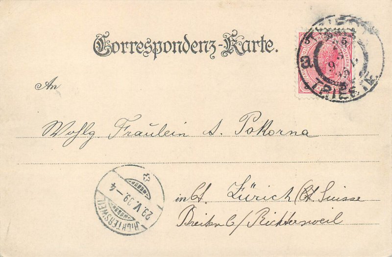 Italy Trieste Miramare castle 1899