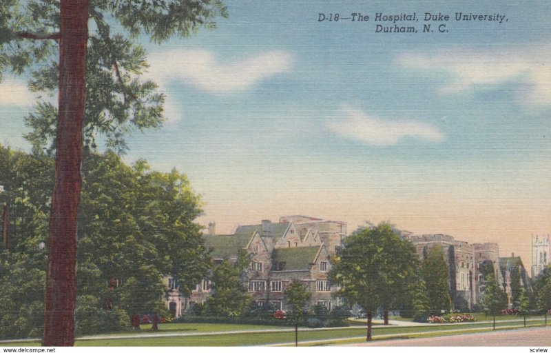 DURHAM, North Carolina, 30-40s: The Hospital, Duke University