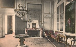 Vintage Postcard 1910s Versailles Palais Du Grand Trianon Salon des Appartements