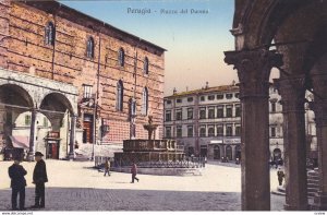 PERUGIA, Umbria, Italy, 1900-1910s; Piazza del Duomo