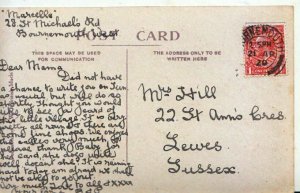 Genealogy Postcard - Hill - 22 St Ann's Crescent - Lewes - Sussex - Ref 4413A