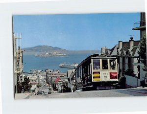 Postcard Cable Car-Hyde Street, San Francisco, California