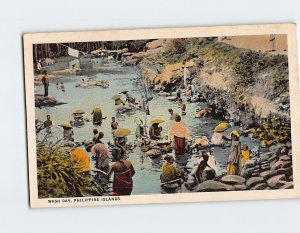 Postcard Wash Day Philippine Islands Philippines