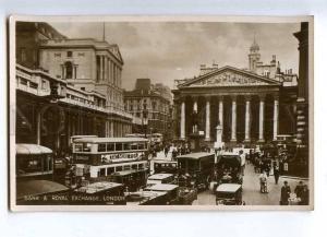 233007 UK LONDON Bank & Royal exchange Vintage Valentines