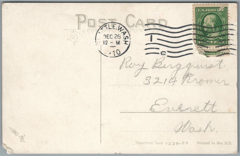 EARLY PHOTO CAMERA MAN w/ MODEL COMIC ANTIQUE POSTCARD