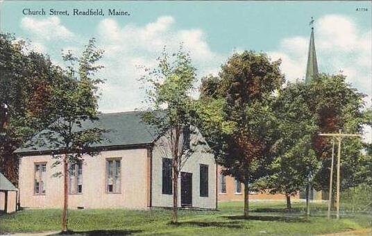 Maine Readfield Church Street