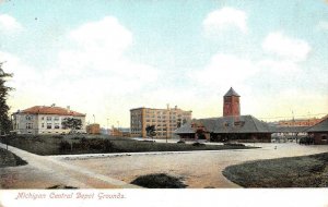 MICHIGAN CENTRAL RAILROAD DEPOT GROUNDS  Station Station  ca1900's UDB Postcard