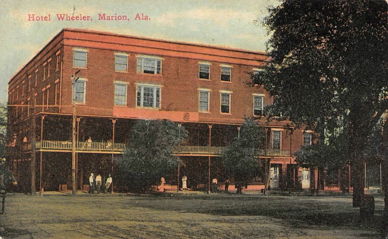 Hotel Wheeler Marion Alabama 1910c postcard