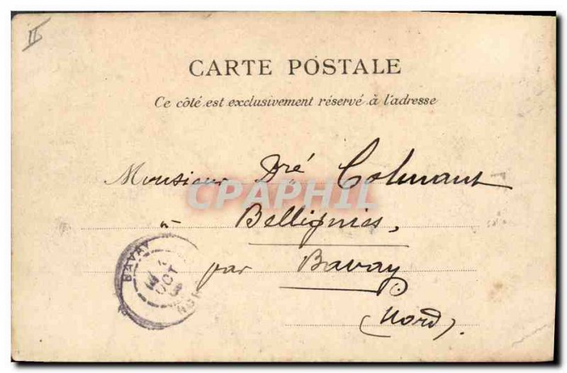 Old Postcard Boat Marseille The old port