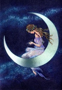 Art Moon Maiden By Jean & Ron Henry Illustration