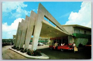 Salt Lake City~1959 Ford Fairlane Convertible @ Hotel Utah Motor Lodge~Bellhop