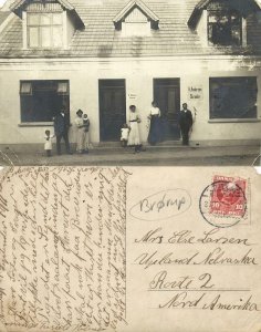 denmark, BRØRUP, Syersker Dressmaker Fogtmann Skræder Tailor Andersen 1916 RPPC