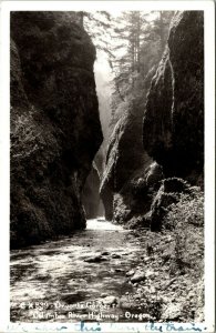 RPPC Oneonta Gorge Columbia River Hwy Oregon Real Photo Postcard CX 339