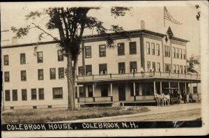 Colebrook New Hampshire NH Colebrook House Real Photo Vintage Postcard