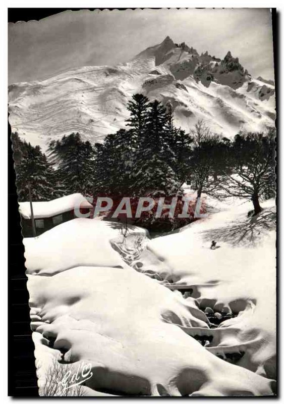 Postcard Modern L & # 39Auvergne Le Mont Dore Sancy snow in the Valley of the...