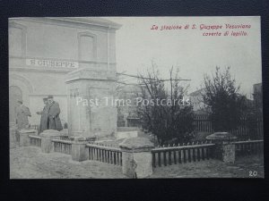 Vesuvius Eruzione Del Vesuvio Station by Giuseppe 1906 Rare PC-