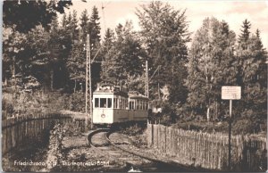 Germany Friedrichroda Tram Vintage RPPC 09.48 