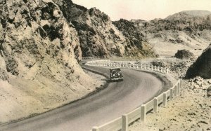 c. 1920 Highway Hoover Dam Hand Colored Boulder City Nevada Postcard F91 