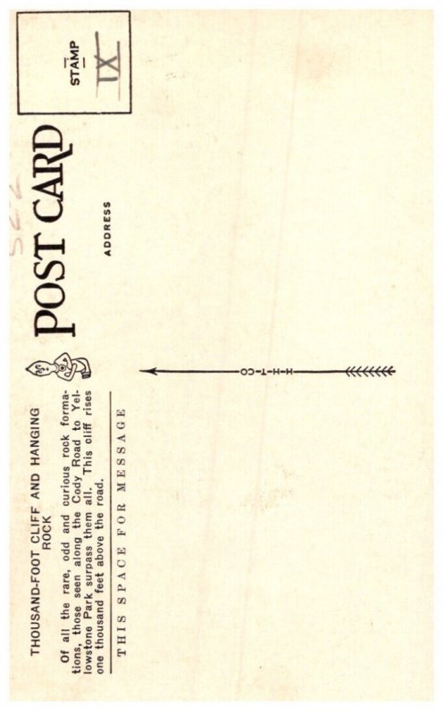 Yellowstone National Park, Hanging Rock and 1,000 ft Cliff