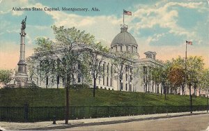 Montgomery AL, Confederate Monument, Civil War, 1908 Teich, State Capitol
