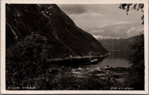 Norway Eidfjord Hardanger Vintage RPPC C032