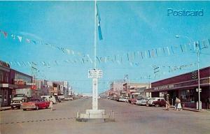 Canada, British Columbia, Dawson Creek, Mile 0 Alaska Highway, 1960s Cars,Dexter