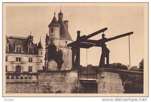 Chateau de CHENONCEAUX, Le Pont-Lewis et la Tour des Marques, Indre et Loire,...