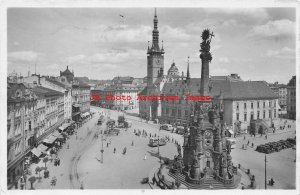 Czech Republic, Olmutz, Olomouc, RPPC, Masarykovo Namestl, Marktplatz, Photo