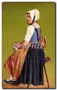 Postcard Old Canton Zurich Kaonaueramt sog Burefeufi Folklore Costume