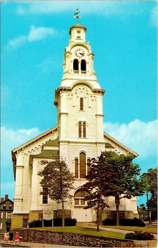 Pawtucket Congregational Church Rhode Island RI Postcard VTG UNP Tichnor Vintage 