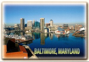 Maryland Baltimore Downtown Showing Inner Harbor