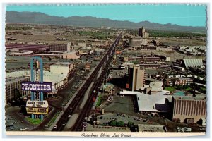 1974 Fabulous Strip Aerial View Restaurant Hotels Las Vegas Nevada NV Postcard 