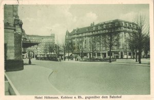 Hotel Hohmann Koblenz German Old Postcard